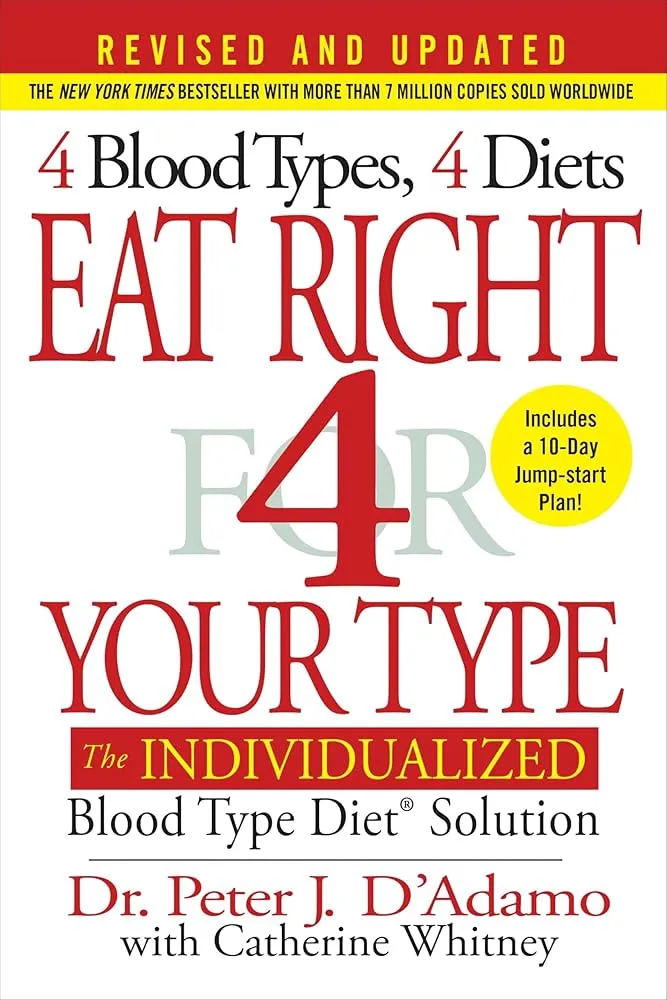 Eat Right for Your Type Book by Peter J. D'Adamo
