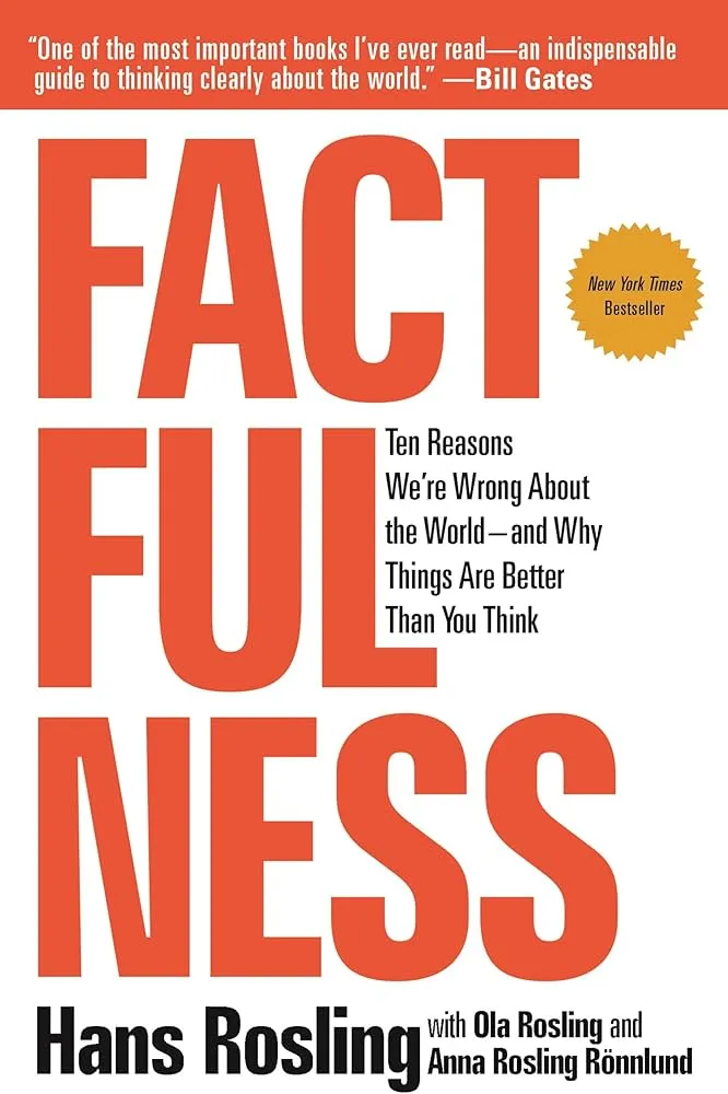 Factfulness: Ten Reasons We're Wrong About the World — and Why Things Are Better Than You Think Book by Anna Rosling Rönnlund, Hans Rosling, and Ola Rosling